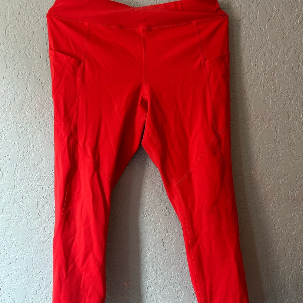 Avia Red High-Waist Performance Leggings